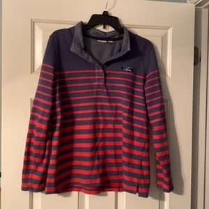 LL Bean collared top